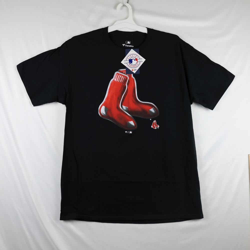 Boston Red Sox‎ Shirt Mens Large Black MLB Baseball Big Red Socks Fanatics Tee
